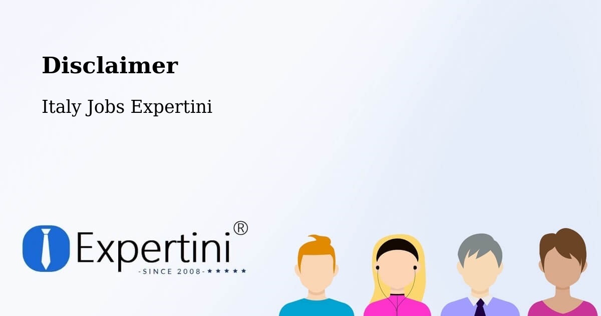 Disclaimer - Italy Jobs Expertini